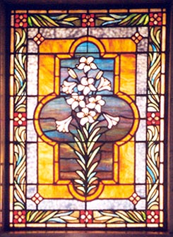 A standard stained-glass pattern.