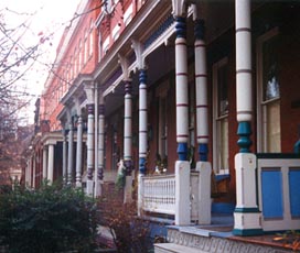 Victorian porches come in all colors.