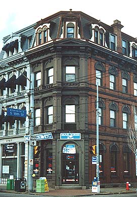 Victorian buildings on Carson Street.