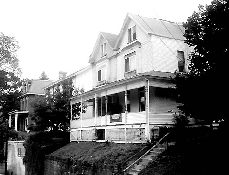 A hillside street